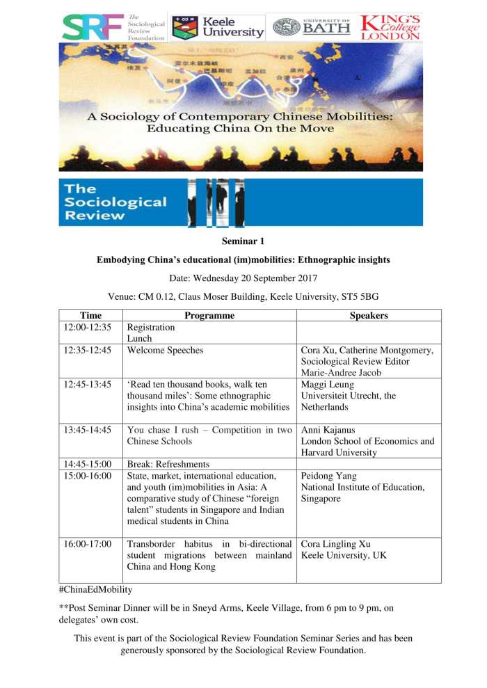 Programme on 20 September 2017_Sociological Review Seminar at Keele-1